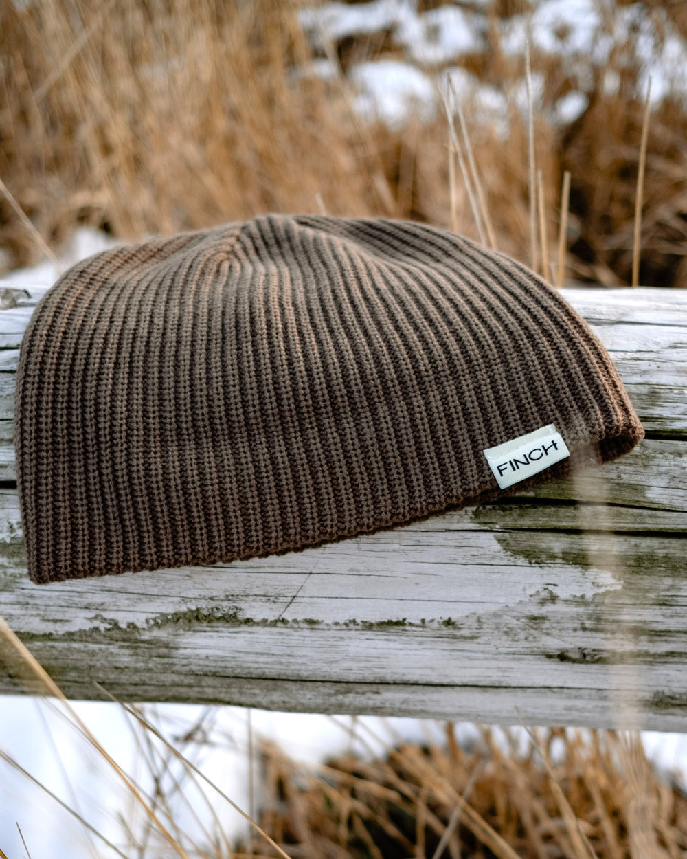 CABLE BEANIE: WALNUT